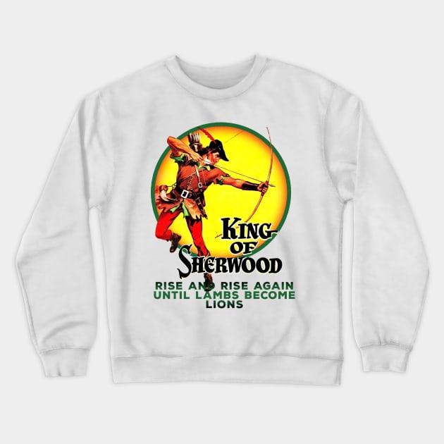 Robin Hood King of Sherwood Comic Book Style Crewneck Sweatshirt by Joaddo